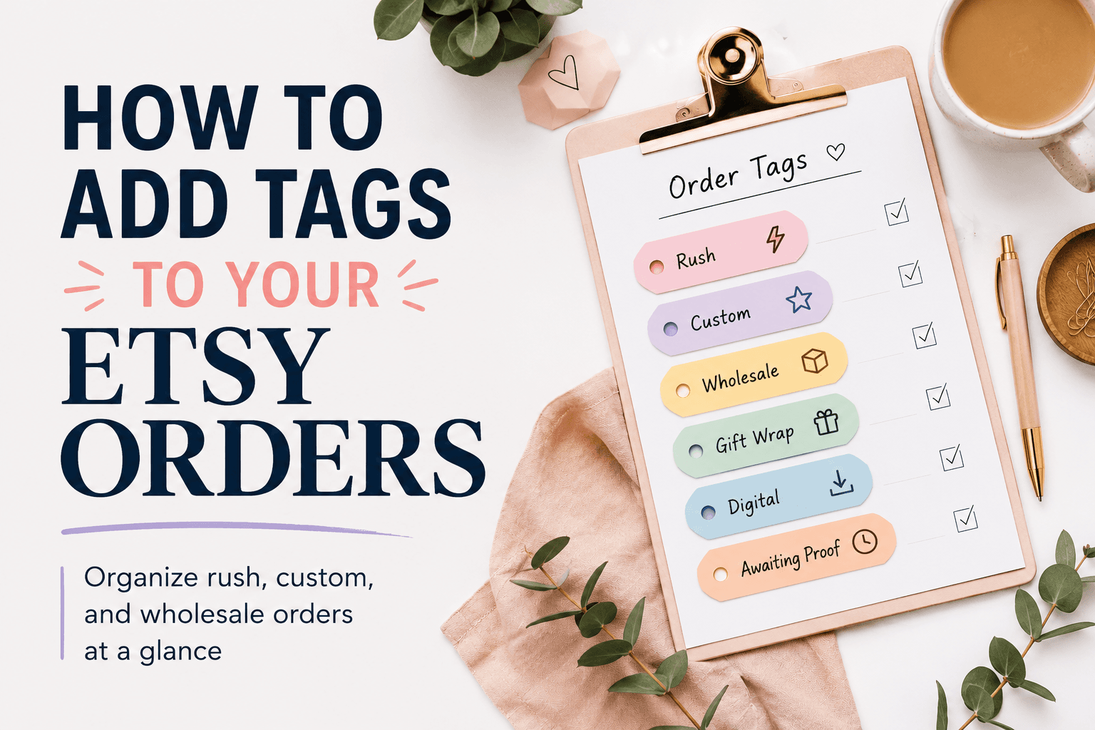 How to Add Tags to Etsy Orders (And Actually Use Them)